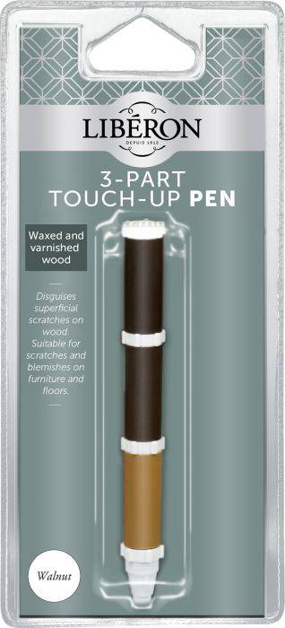 3-PART TOUCH-UP PEN WALNUT 30GR LIBERON 